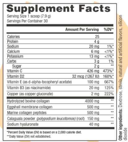 Collagen Refresh supplement facts