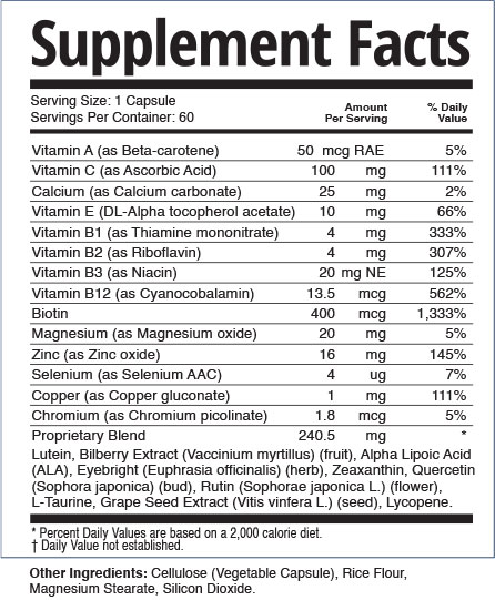 Theyavue supplement fact