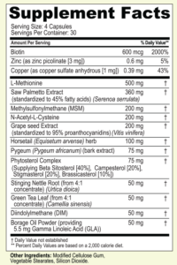 Ultra Fx10 supplement facts