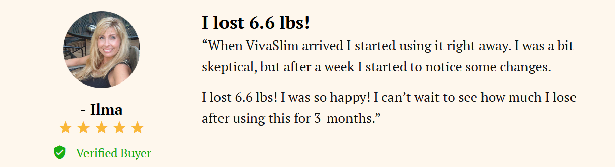 VivaSlim Customer Reviews